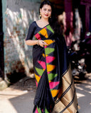Soft Silk Temple woven Zari Pattu Saree