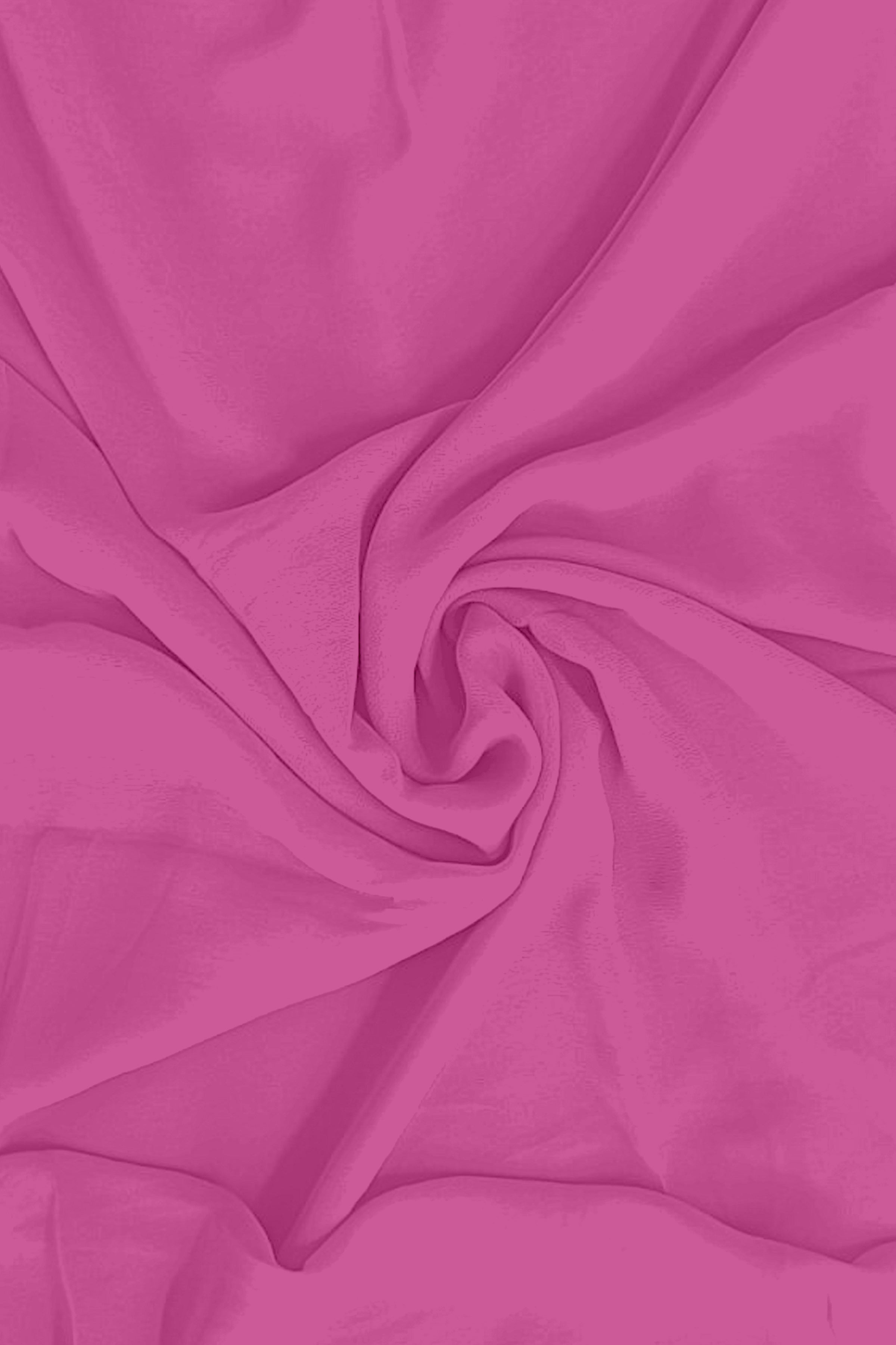 georgette weightless neon pink saree with grain texture