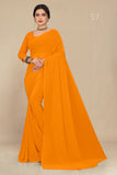 georgette weightless mango saree with grain texture