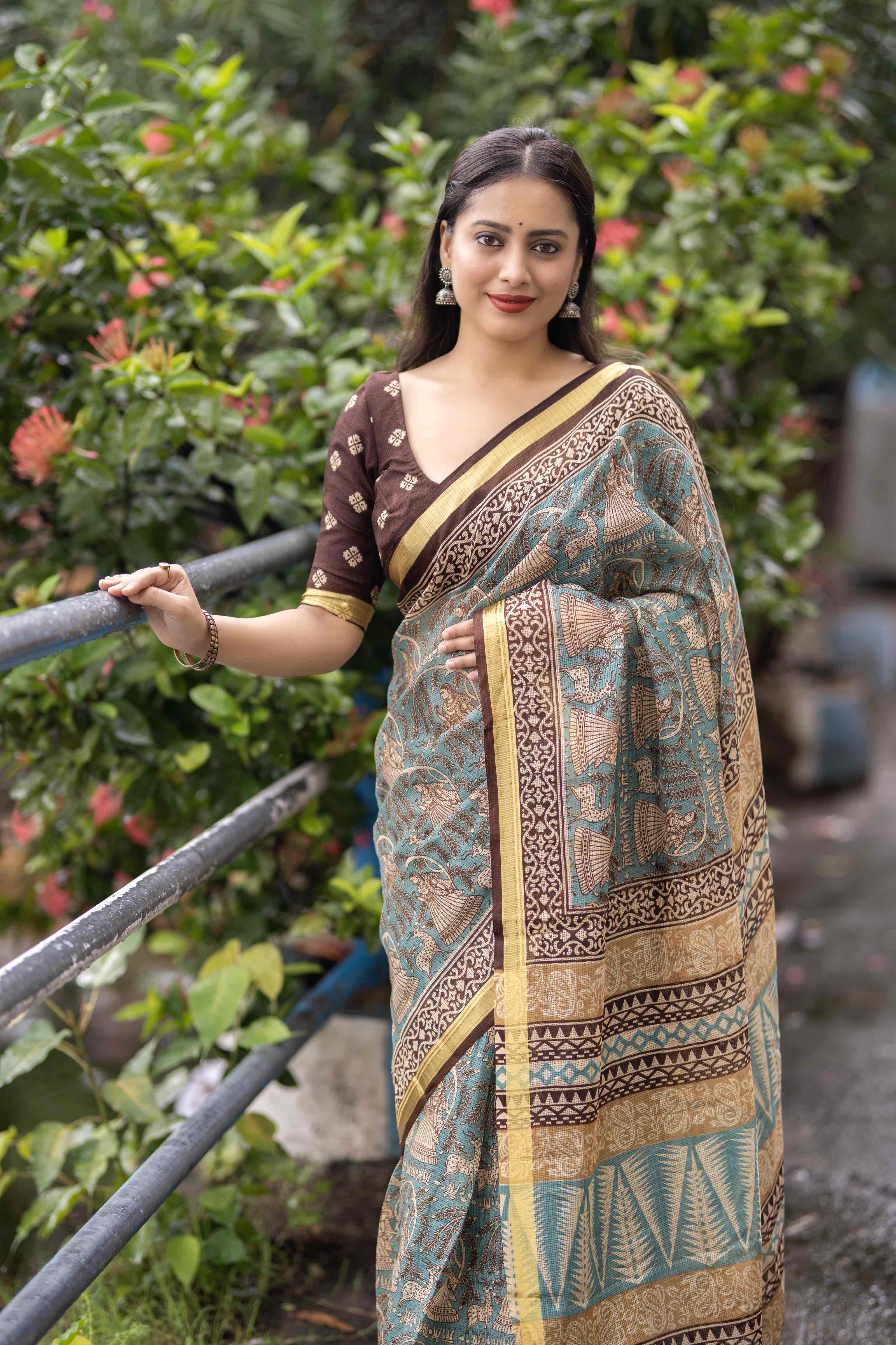 Soft Kota Silk Printed saree