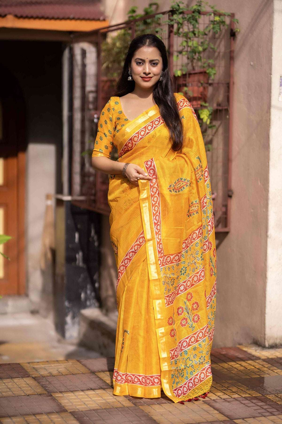 Soft Kota Silk Printed saree