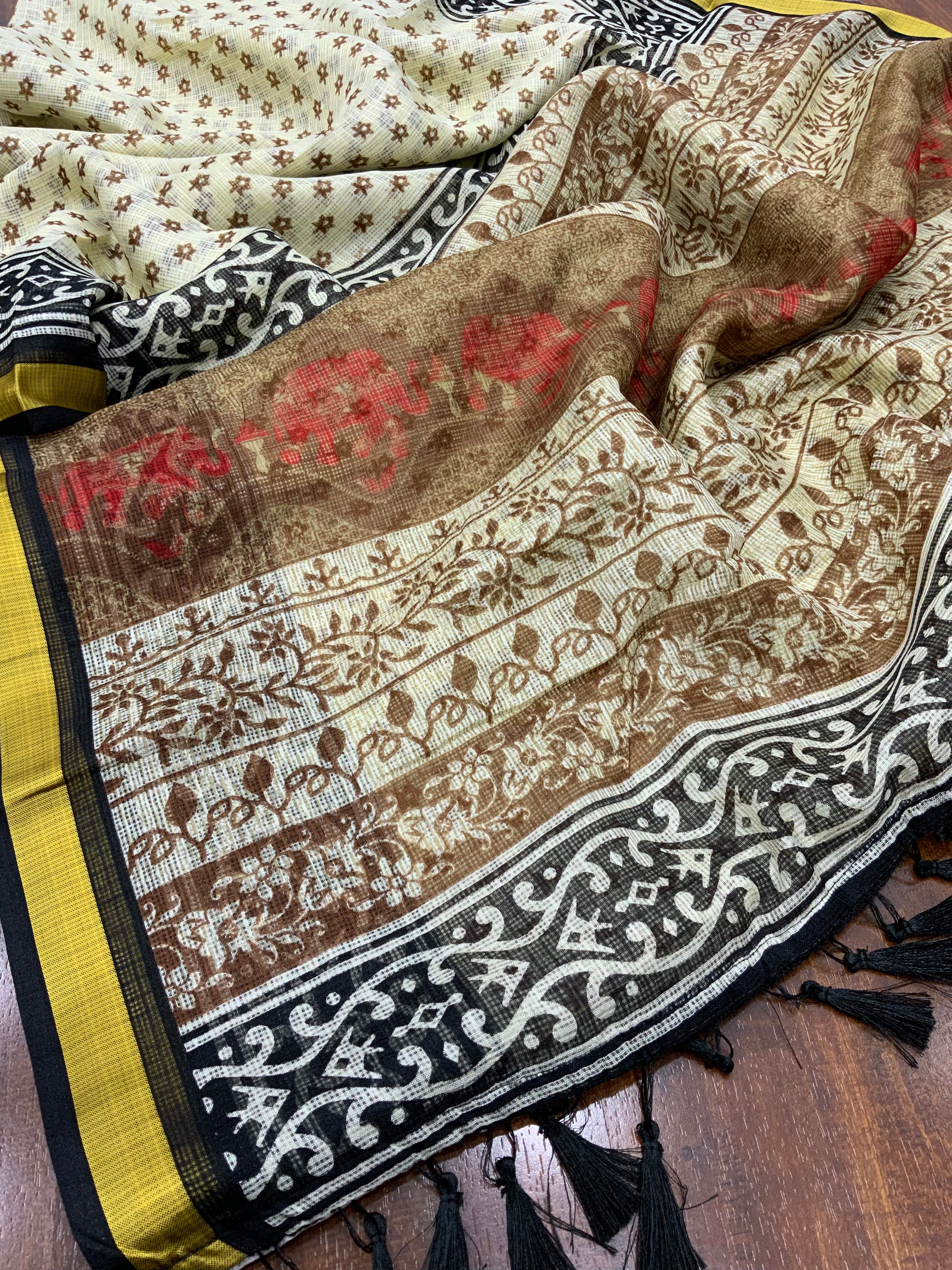 Soft Kota Silk Printed saree