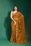 Faux Georgette Sequence Saree With Silk Sequence blouse