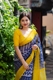 Kota Doria printed saree