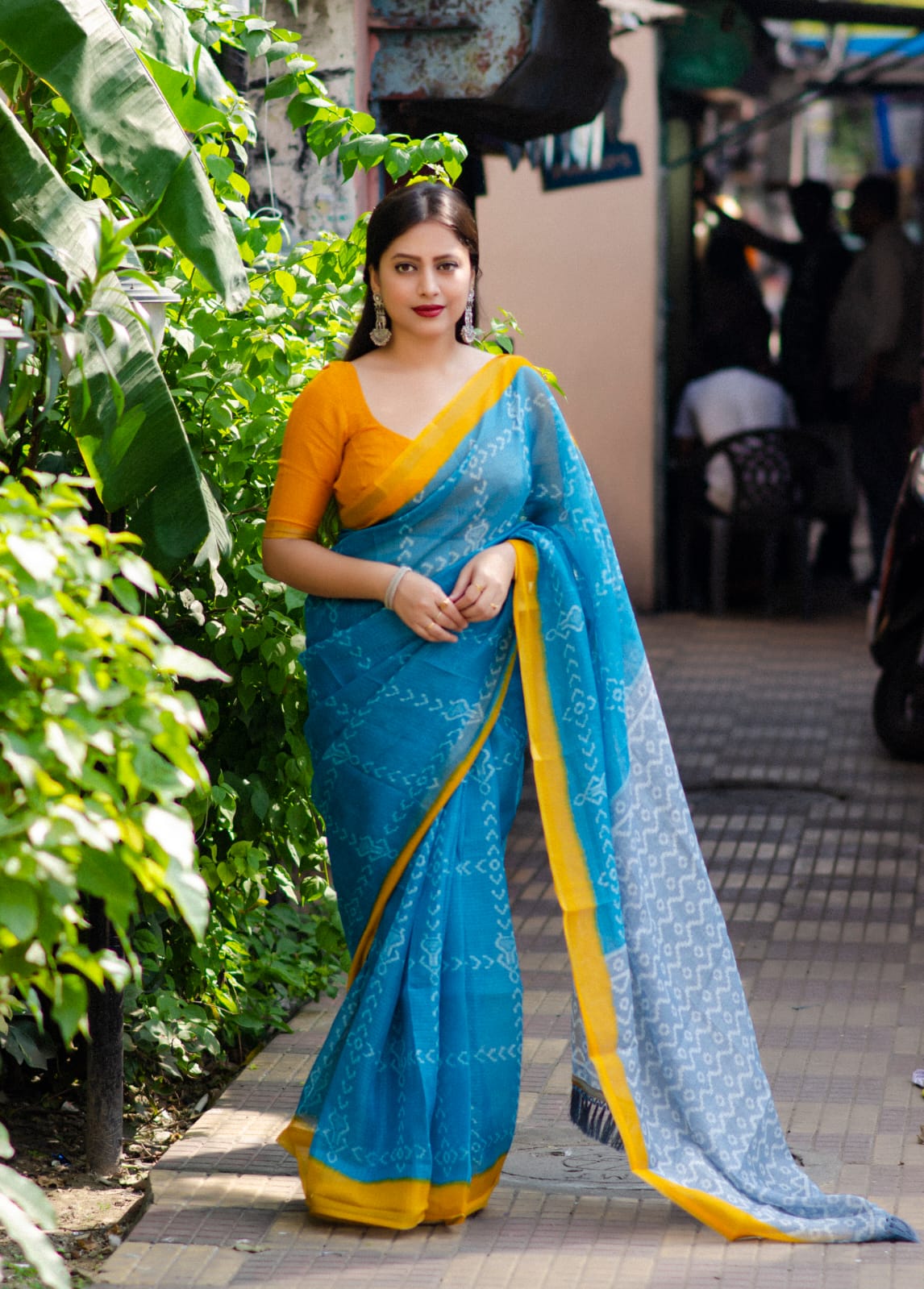 Kota Doria printed saree