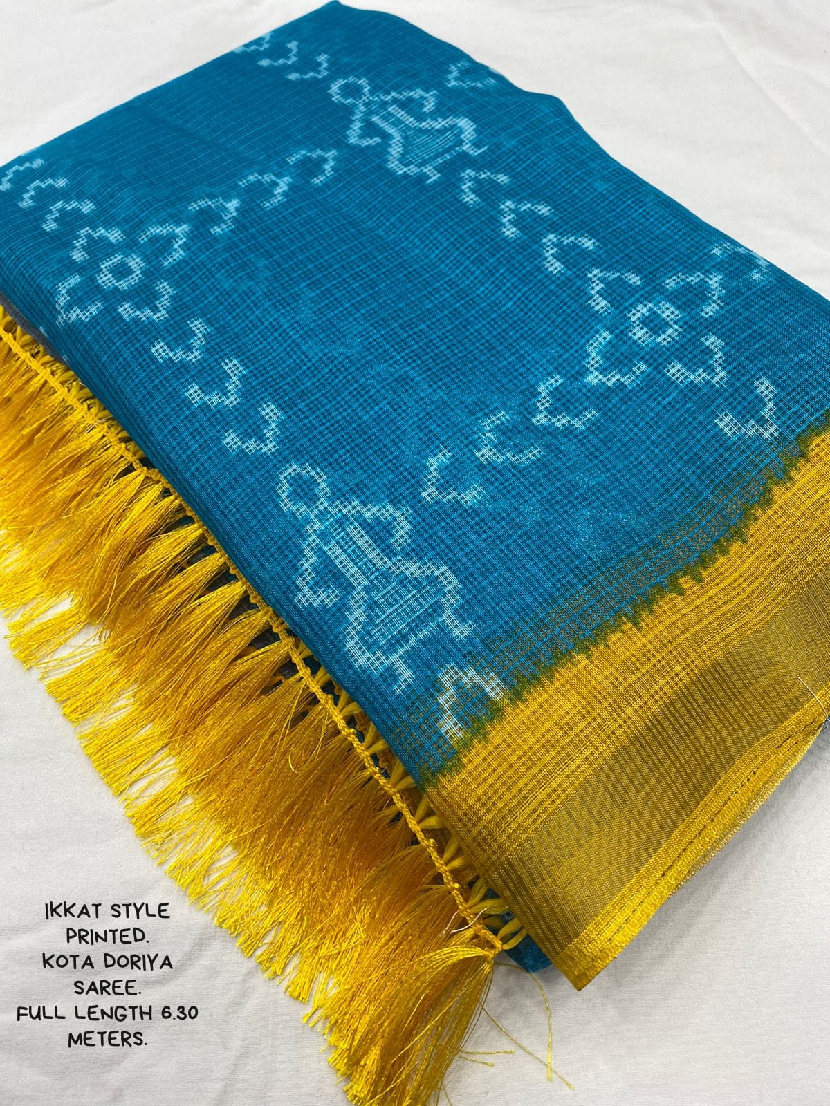 Kota Doria printed saree