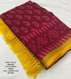 Kota Doria printed saree