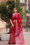 Jute Silk Printed saree