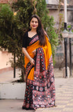 Jute Silk Printed saree