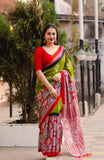 Jute Silk Printed saree