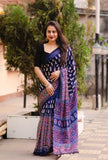 Jute Silk Printed saree