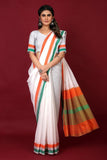 India flag Cotton Saree