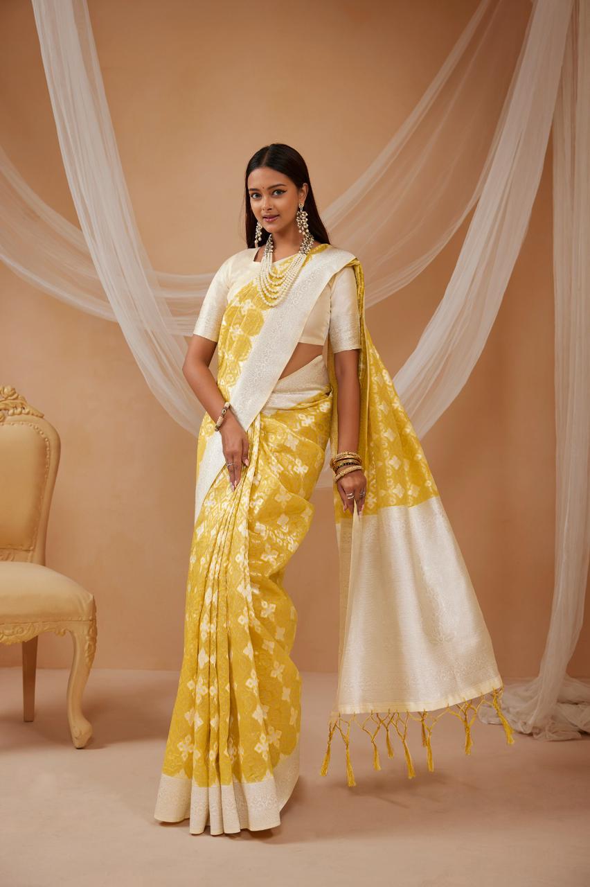 Cotton Silk Zari Woven Saree