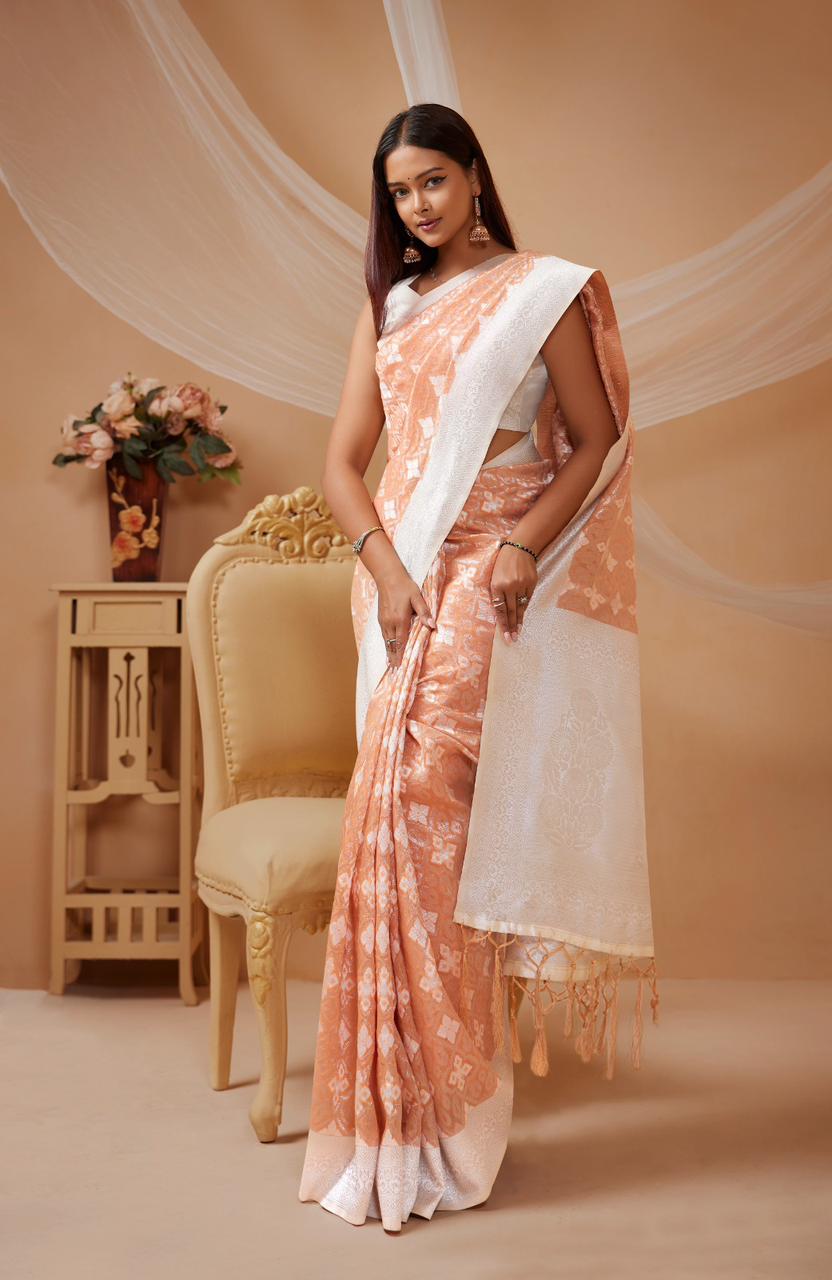 Cotton Silk Zari Woven Saree