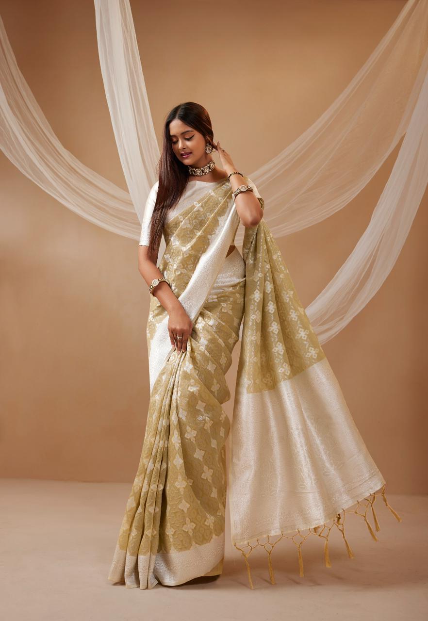 Cotton Silk Zari Woven Saree