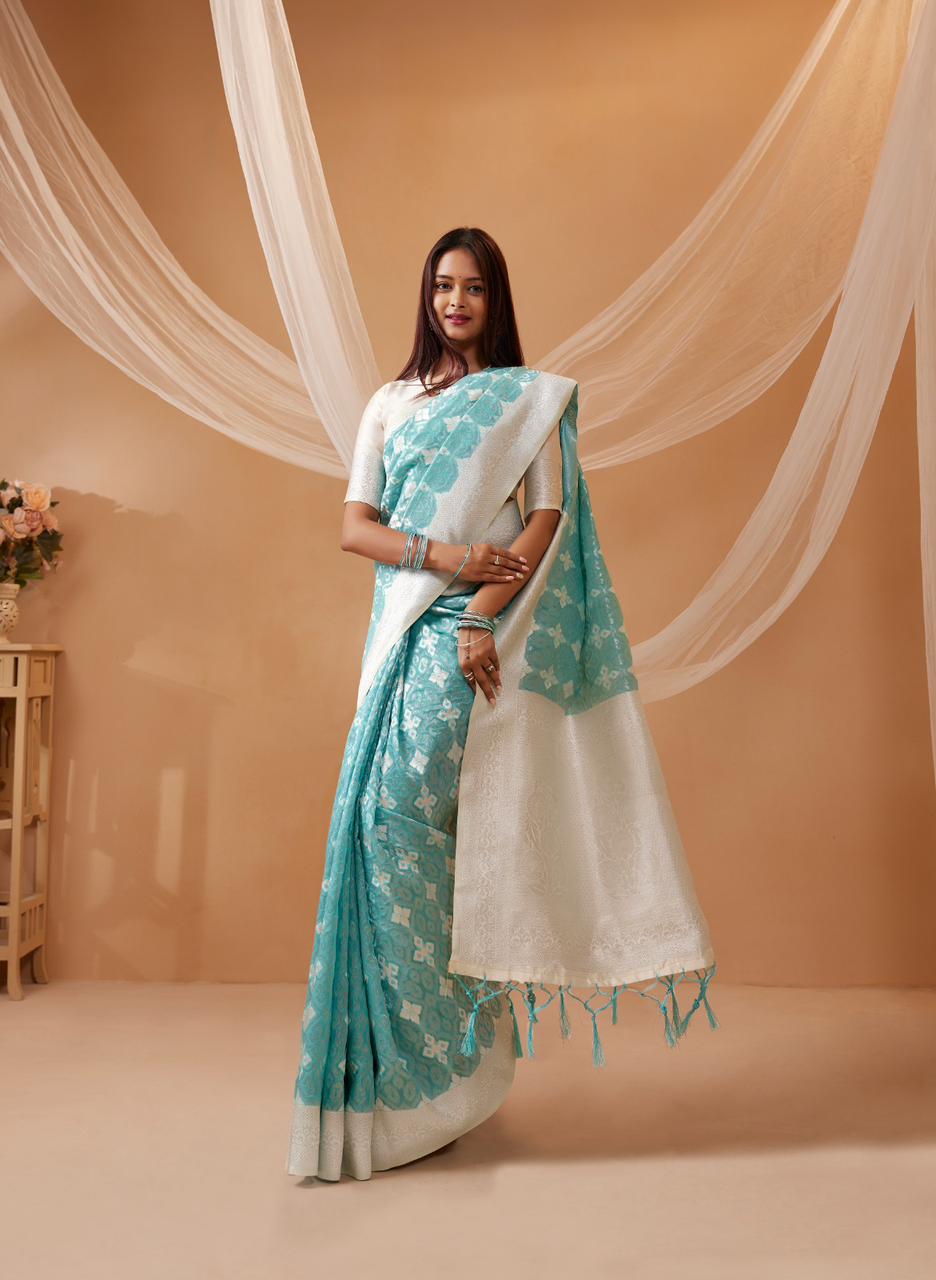 Cotton Silk Zari Woven Saree