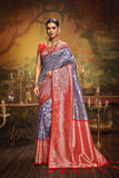 Kanjivaram Soft Silk Saree With Silk Blouse