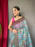 Malai Cotton Kalamkari Weaving Saree