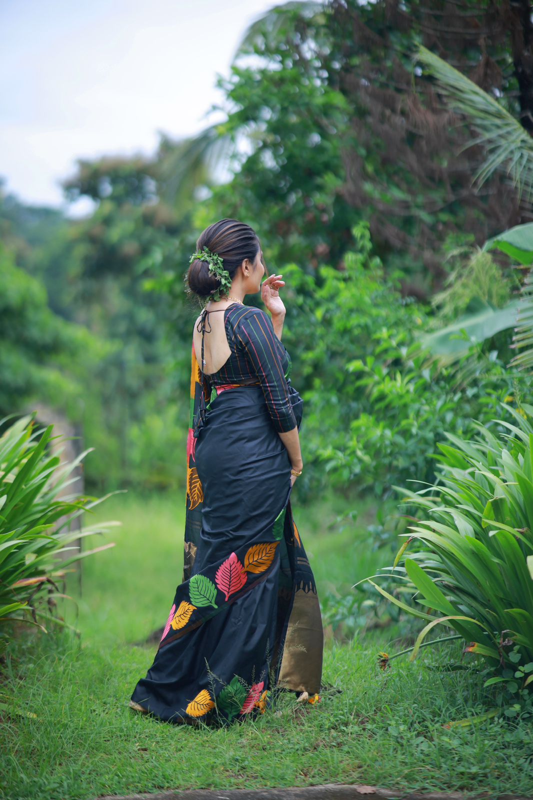 Soft Silk Woven Saree With Silk Blouse