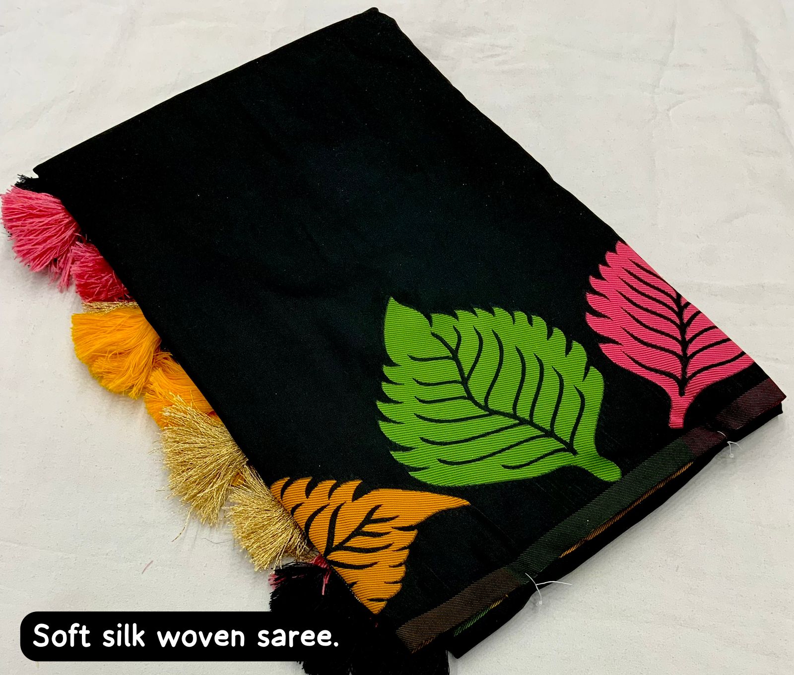 Soft Silk Woven Saree With Silk Blouse