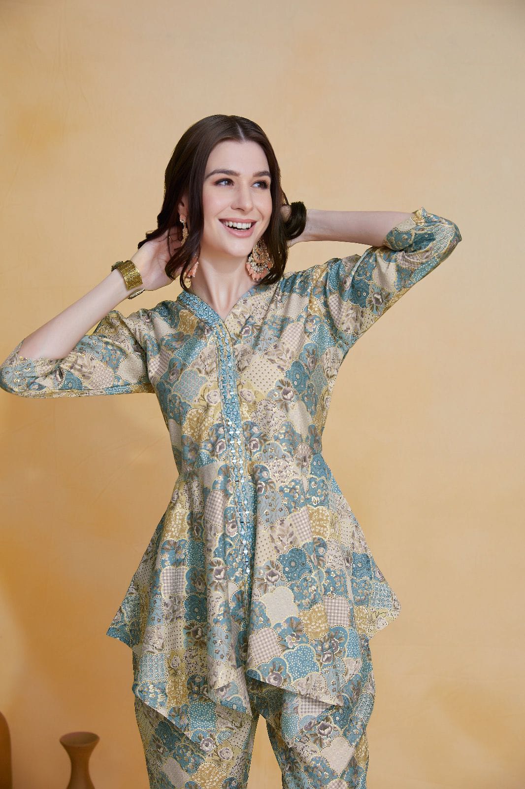 modar chanderi Silk Co-ord