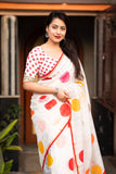 Pure Kota Polka Dot Print Saree